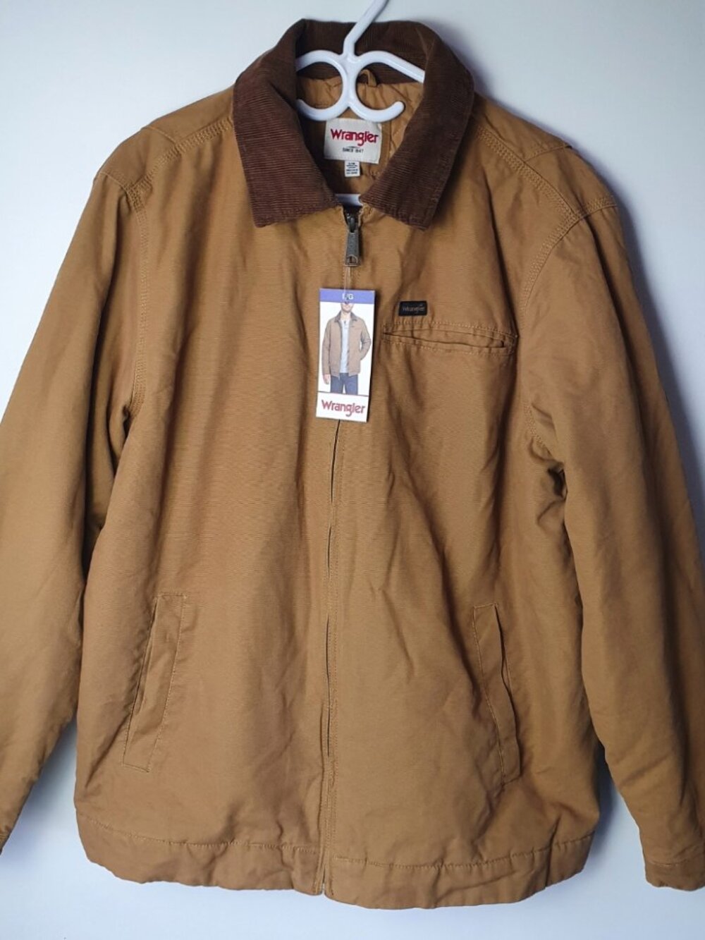 NWT Wrangler Men’s Canvas Workwear Jacket - Size Large